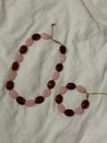Rood/Roze kralen set