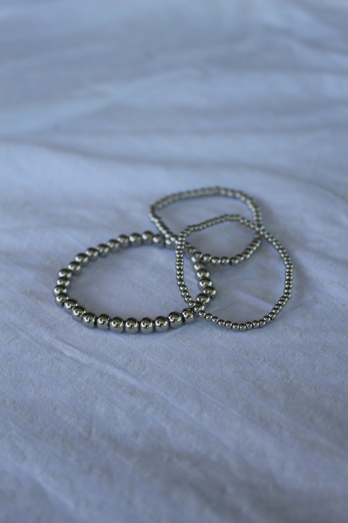 Beaded bracelet trio