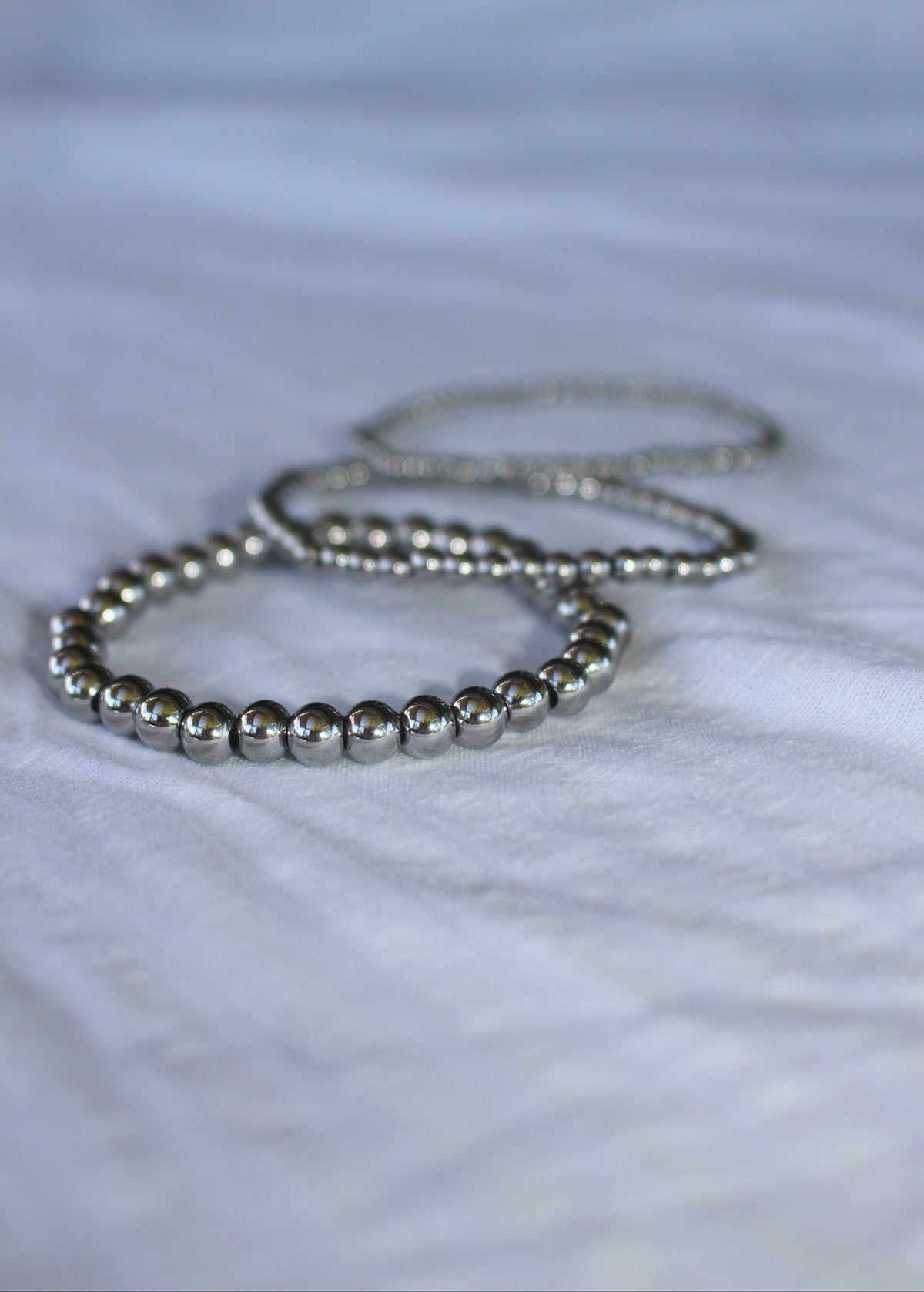 Beaded bracelet trio