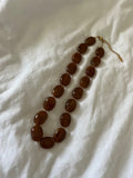 Bruine kralen ketting