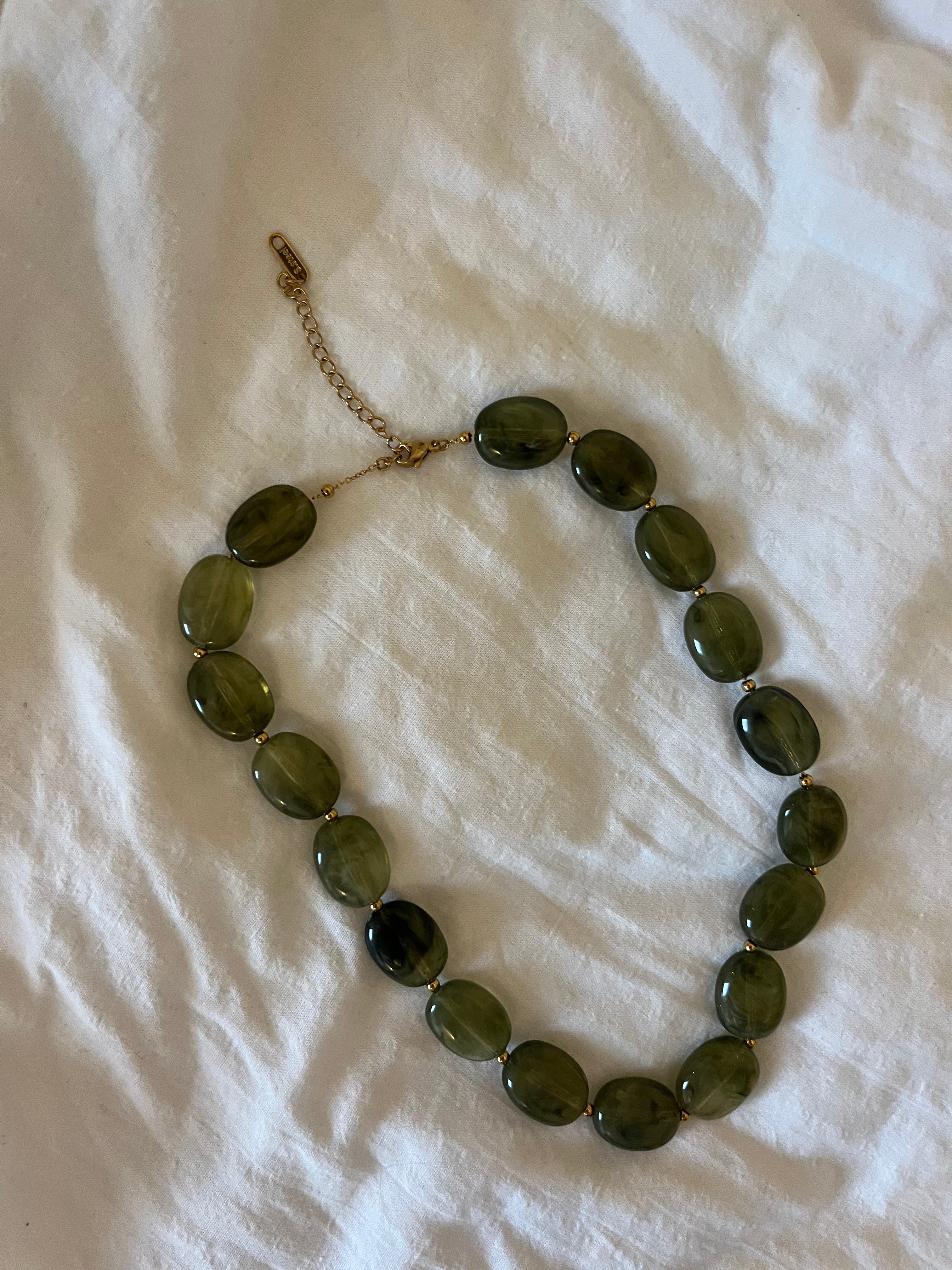 Kralen ketting groen