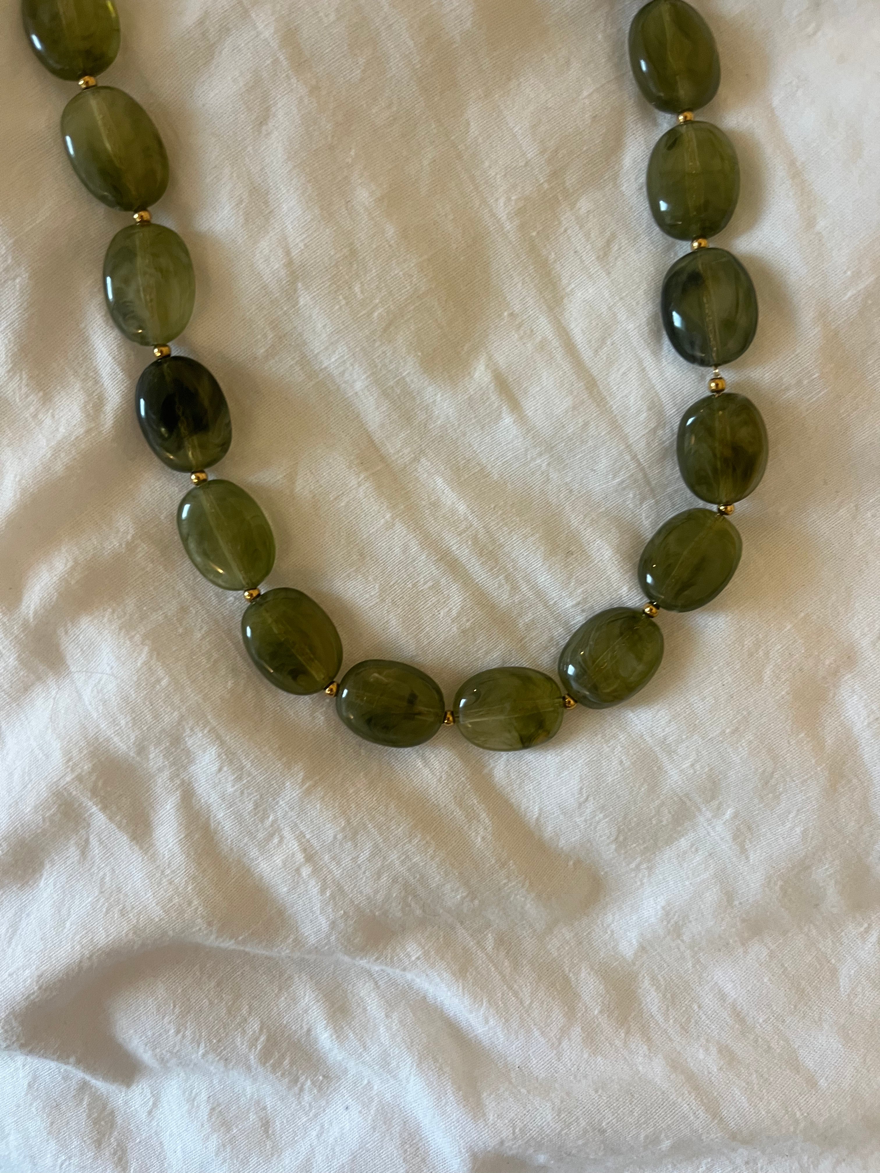 Kralen ketting groen