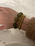 Groene kralen armband