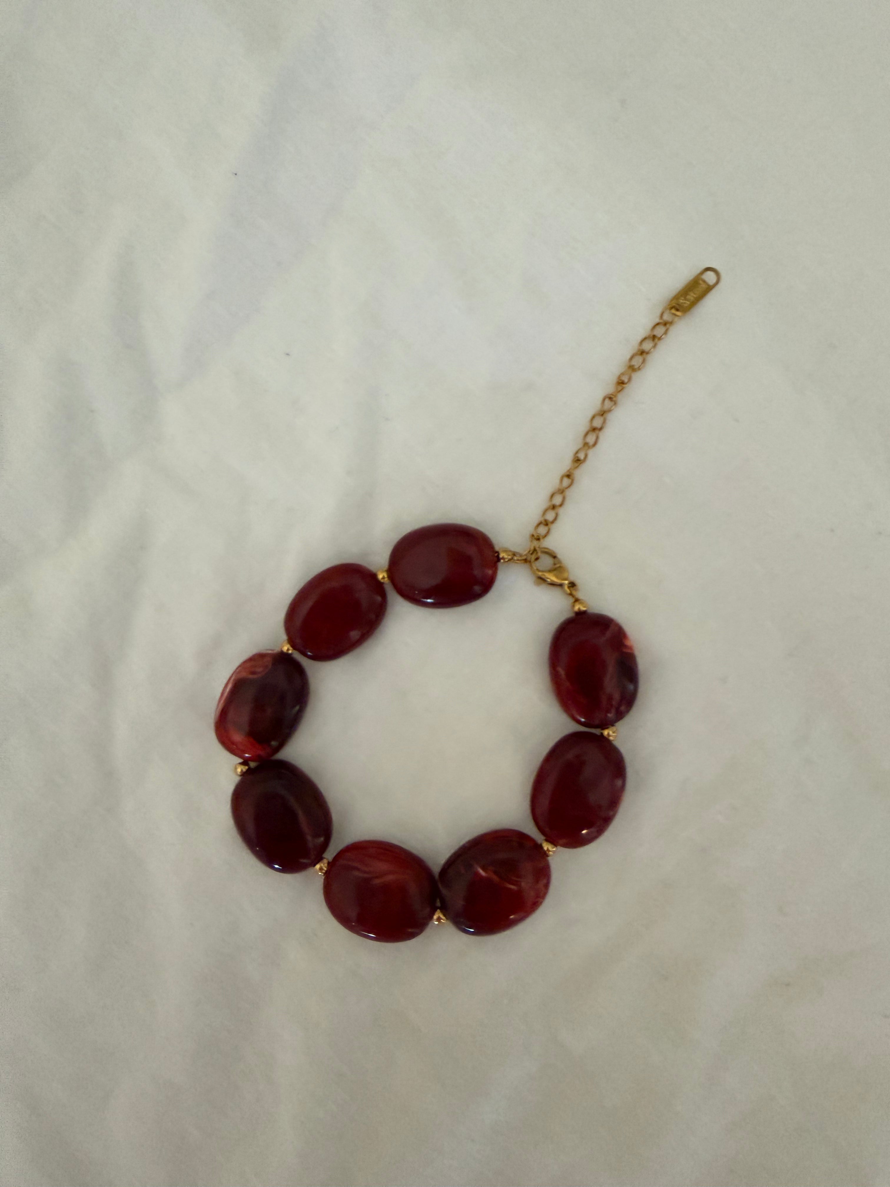Rode kralen armband
