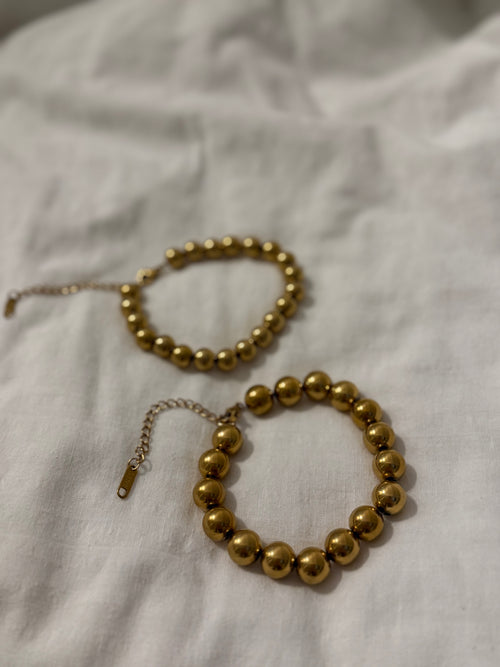 Beaded bracelet duo