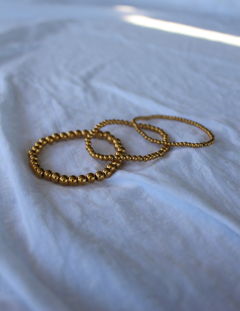 Beaded bracelet trio