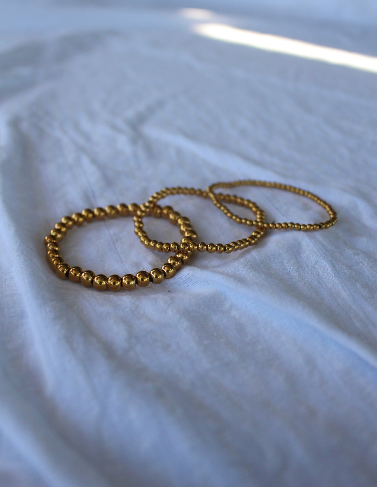 Beaded bracelet trio